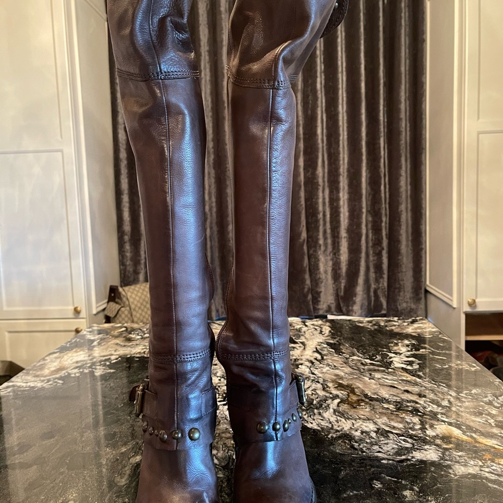 Fashion over Knee-High Leather Boots